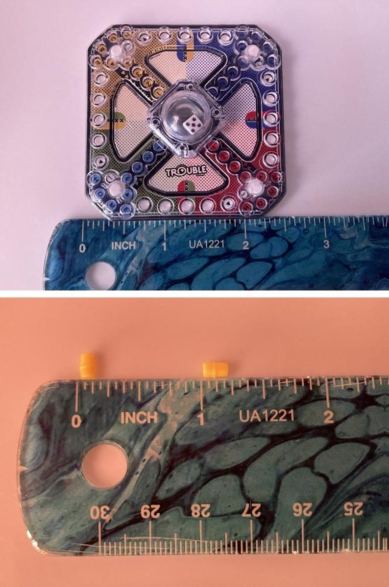 In Trouble Ruler 1:6 Scale World's Smallest Trouble Game - Dollhouse Miniature Accessory ...