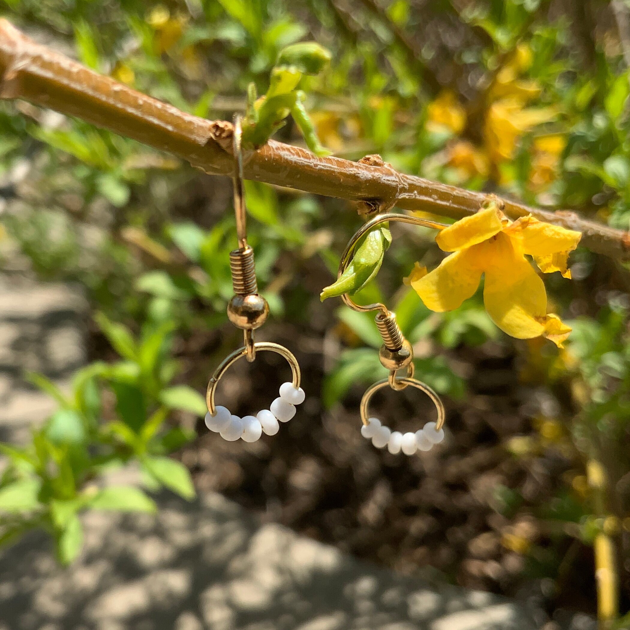 Tiny Gold Earrings set of 3 or Individual Etsy
