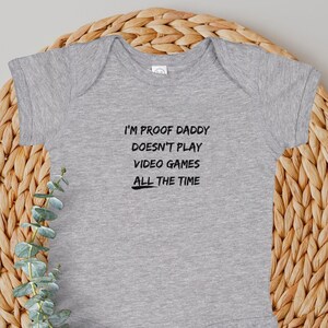 Funny Baby Onesie, Funny Baby Clothes, Baby gift, Funny Baby gift, Funny Father's Day Onesie, Gaming Humor