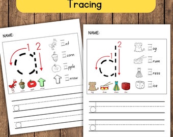 26 Printable Lowercase Letters Practice Sheets for Kids - Alphabet Worksheets - Lowercase letter- Handwriting- Hand Lettering - abc tracing