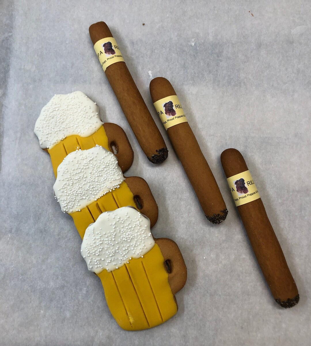 Beer Mug and Cigars Etsy