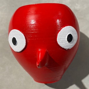 Red Pikmin Planter 3D Print File