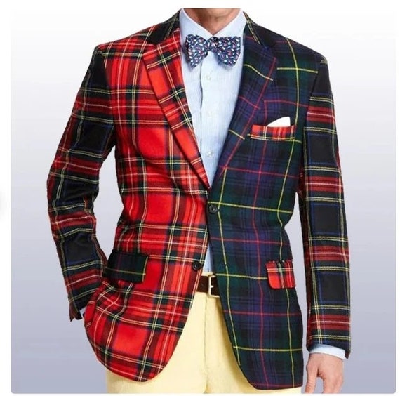 Giacca scozzese da matrimonio in tartan: giacca scozzese moderna