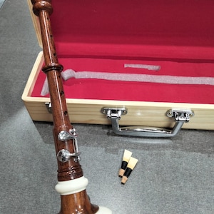 Bombard Oboe Rosewood Flute Chanter With 2 Reeds