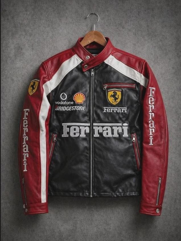 Leather ferrari jacket - Etsy 日本