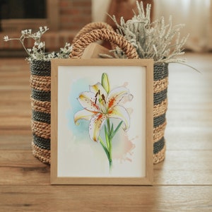 Speckled Lily - Lilium - Botanical Print - Flower Wall Art - Home Decor - Gift for Her - Lily Flower Print - Livingroom Decor - Art Print