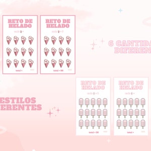 Printable Savings Challenge | Printable Savings Challenge in Spanish |  Digital Download |  Ice Cream Challenge |  Savings Envelopes