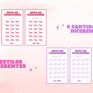 Printable Savings Challenge | Printable Savings Challenge in Spanish |  Digital Download |  Vacation Challenge |  Savings Envelopes