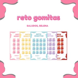 Printable Savings Challenge | Printable Savings Challenge in Spanish |  Digital Download |  Gummies Challenge |  Savings Envelopes