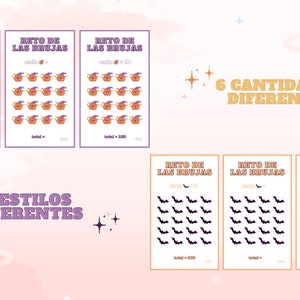 Printable Savings Challenge | Printable Savings Challenge in Spanish |  Digital Download |  Witches Challenge |  Savings Envelopes