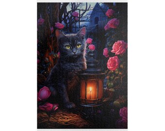 Gothic Romance Valentine Kitty Puzzle (110, 252, 520, 1014-piece)