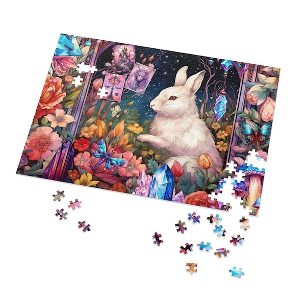 Crystal Garden Magic Puzzle (30, 110, 252, 500,1000-Teile) | Familienspaß | Einrahmbares Puzzle Art