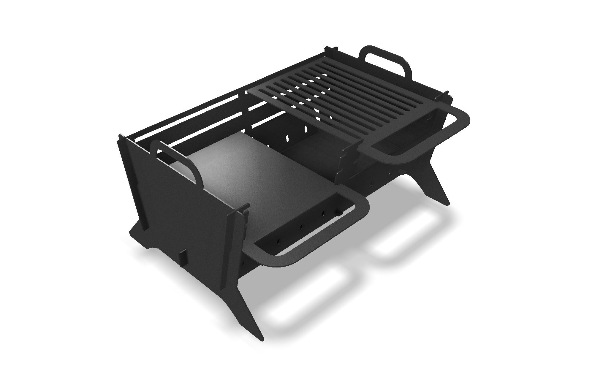 Portable Flat Pack Fire Pit 490x690x360 DXF CUT FILES Etsy Australia