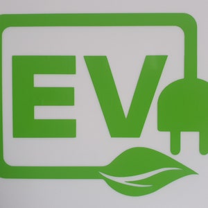 Logotipo do decalque EV SOMENTE arquivos digitais