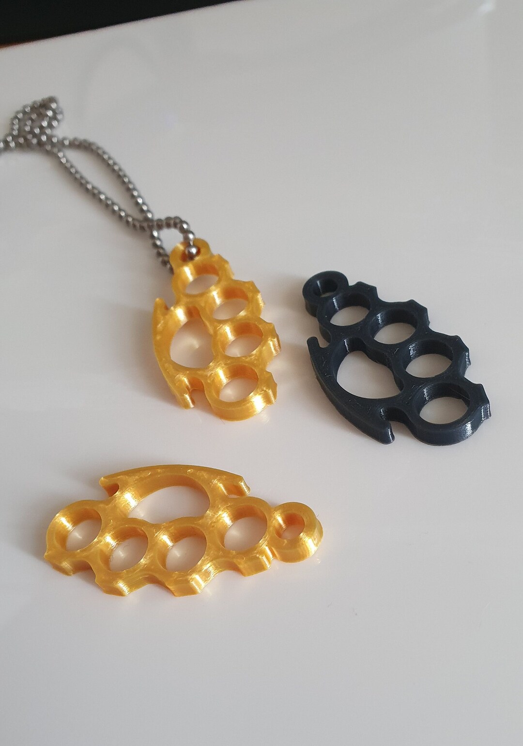 Unique Brass Knuckle Jewellery Pattern - Printable Pendant Template - Etsy