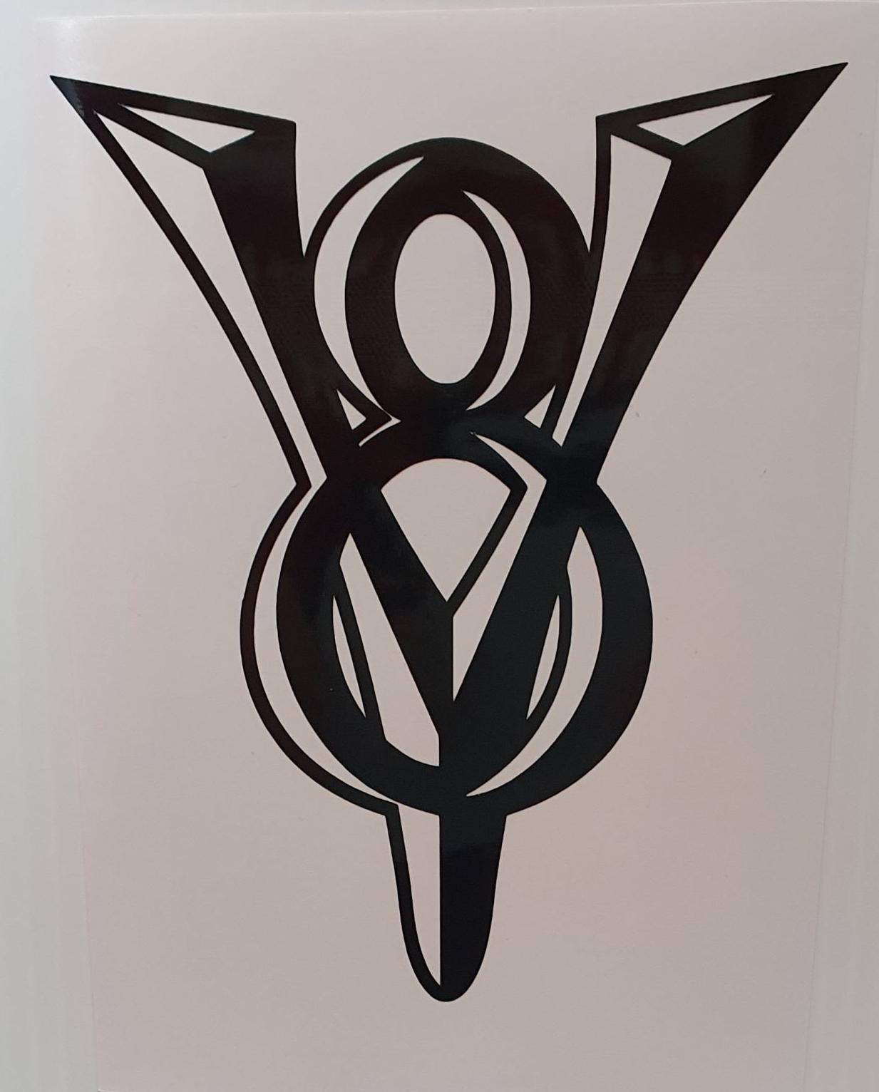 V8 Decal Logo Digital Files ONLY - Etsy Canada