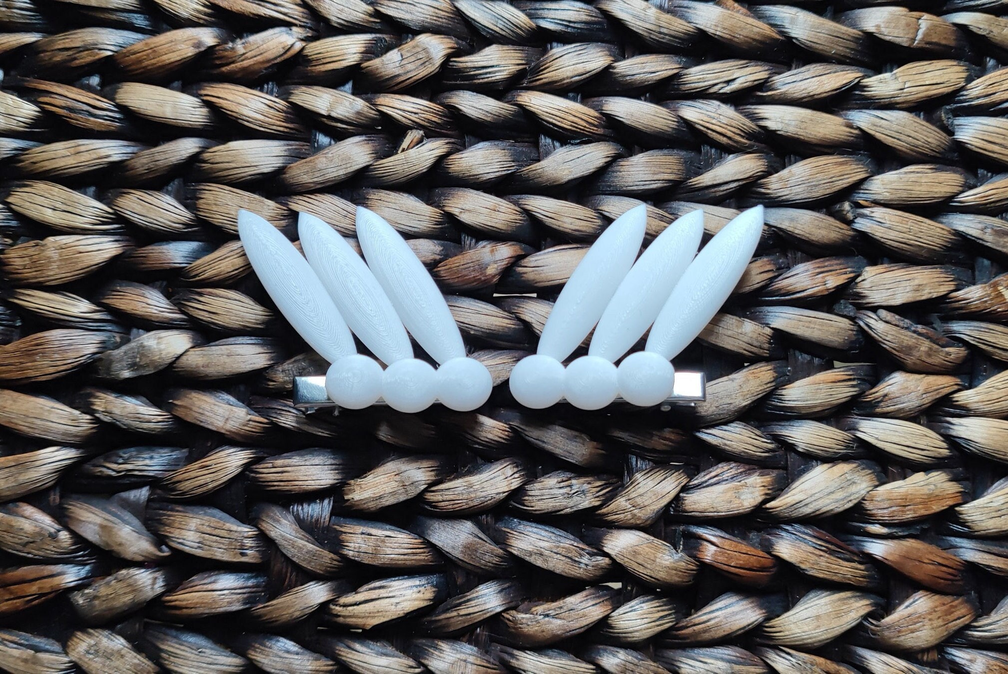 Sailor Moon Inspired Pearl Feather Hair Clips Cosplay Accessory