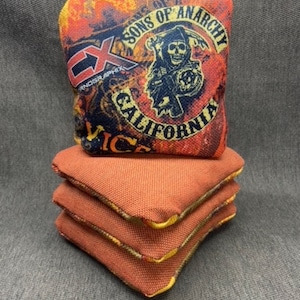 Pro Speed Cornhole Bags, 4-Bag Set, Dual Speed Fabrics, &quot;SOA&quot; 4/6