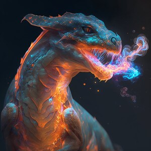 Real Dragon Neon Fire