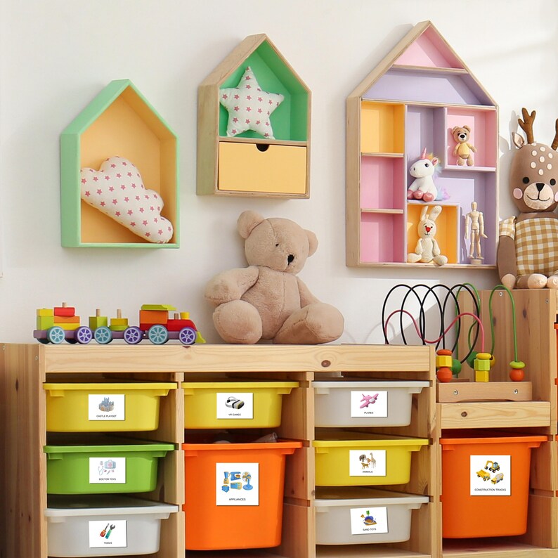 Buy Editable Playroom Labels for Toy Storage Trofast Labels With
