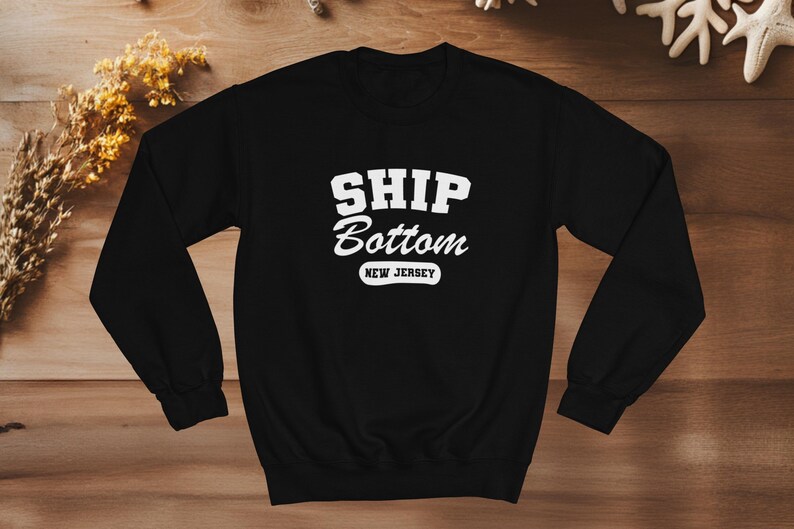 Ship Bottom, NJ Sweatshirt Cozy New Jersey Beach Town Apparel Retro
