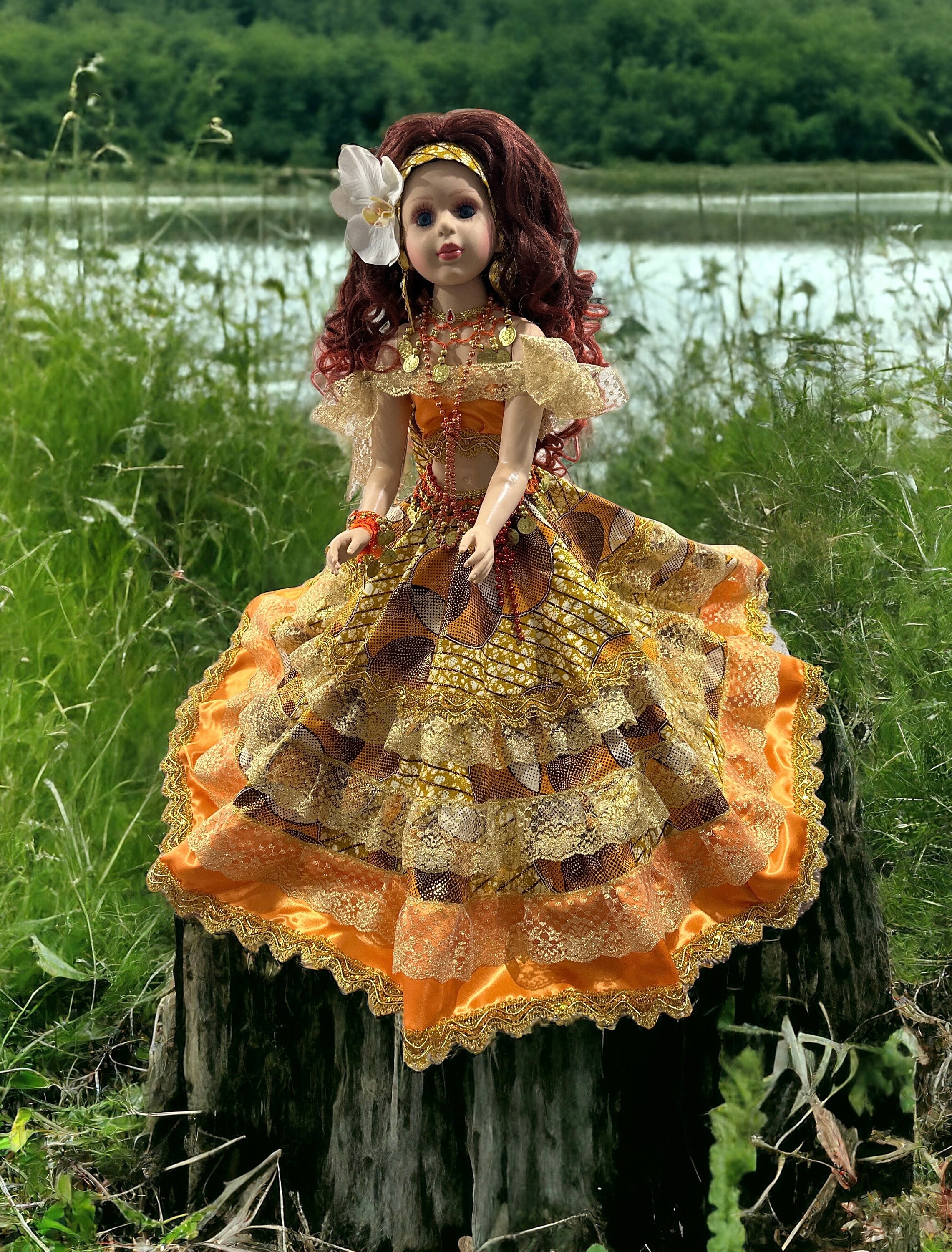 Spiritual doll, doll, religion, Santeria, Oshun, eggun, gipsy, gypsy by Botanica Ifalolaye