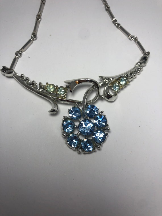 Very pretty vintage Coro marked necklace with ice… - image 1