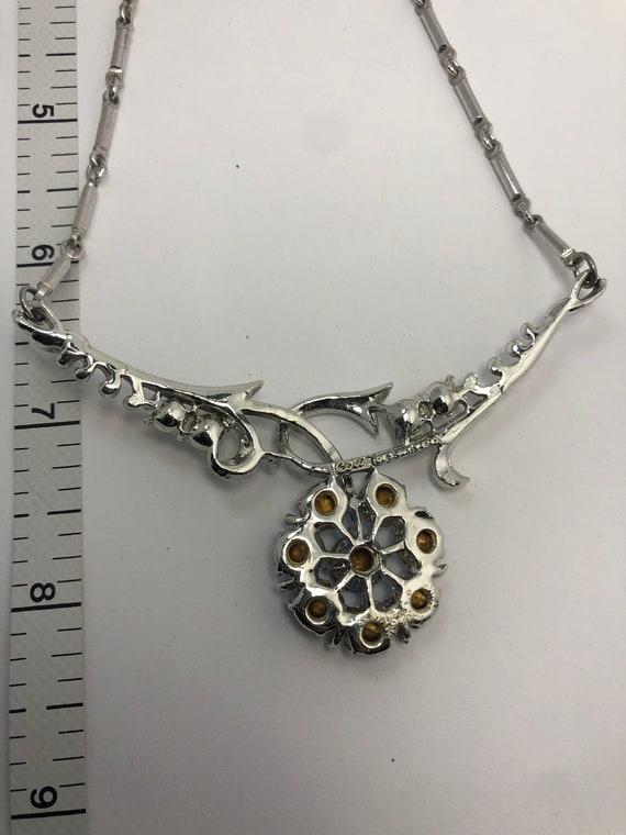 Very pretty vintage Coro marked necklace with ice… - image 3