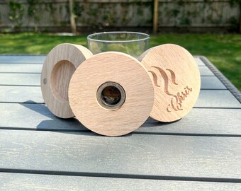 Whiskey smoker/ cocktail smoker. Custom made and personalized with top and bottom for neat storage.