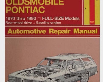 Manual de Reparo Haynes para Buick, Oldsmobile e Pontiac 1970-1990 (PDF Digital)