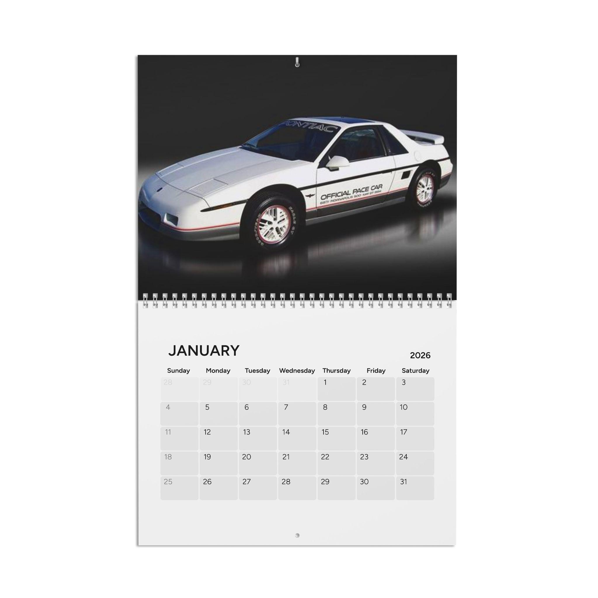 Pontiac Calendar - Etsy