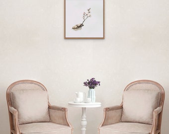 Japanese Cherry Blossom Branch Digital Print