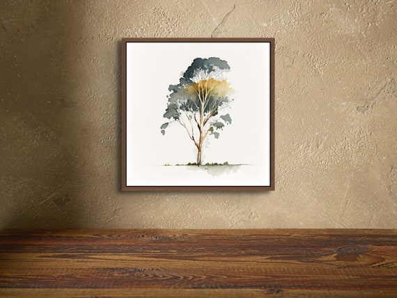 Australian Native Gumtree Digital Watercolour Print