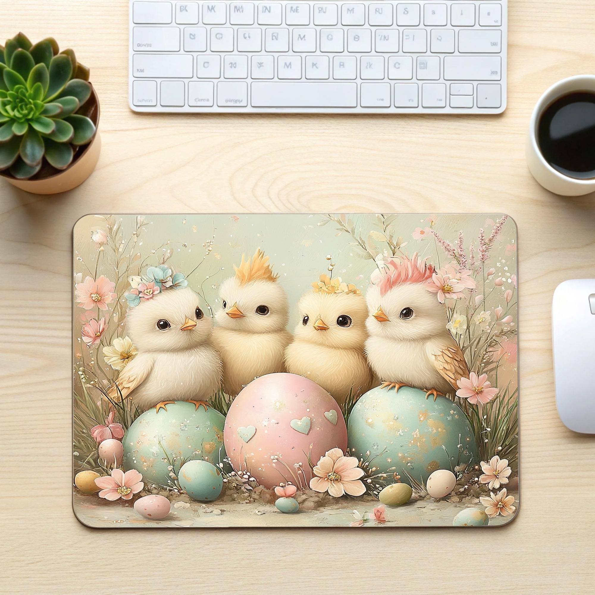 Watercolor Easter Digital Paper Pack, Pastel Egg, Chick and Bunny ...