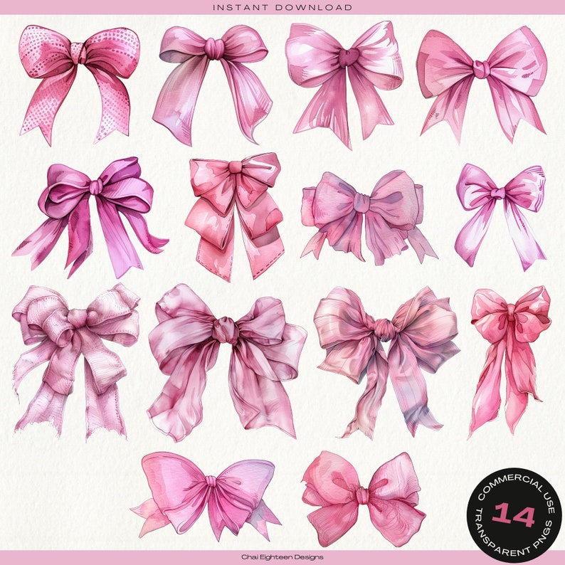 Pink Coquette Bows Clipart, Pastel Pink Bow Png, Cute Bow Clip Art ...