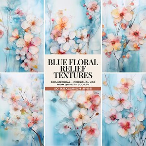 Papeles con texturas en relieve floral, papeles para scrapbooking con temática floral, papel digital JPG de alta calidad, texturas florales, fondos con relieve floral
