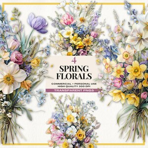 Aquarell Frühling Blumen Illustration, Frühling Blumen Illustration, Hochzeitseinladungen, Blumenkunst, kommerzielle Nutzung, INSTANT DOWNLOAD
