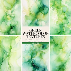 Grüne Aquarell Alkohol Tinte Wash, Einladungspapiere, Scrapbooking Hintergründe, Grüne Texturen, Aquarell Washes, Natur-inspiriertes Papier