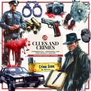 Clipartbundel plaats delict, True Crime Junkie-ontwerpen, detectiveillustraties, sublimatieontwerpen, onderzoek naar aanwijzingen plaats delict, ontwerp delict png PNGEgg