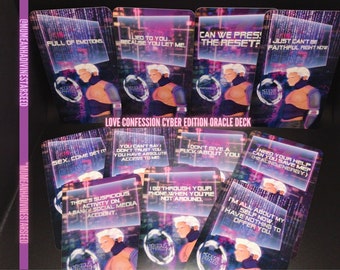 Love Confessions Cyber Edition Oracle Deck (93 Cards) Karmic, Twin Flame, Soulmates