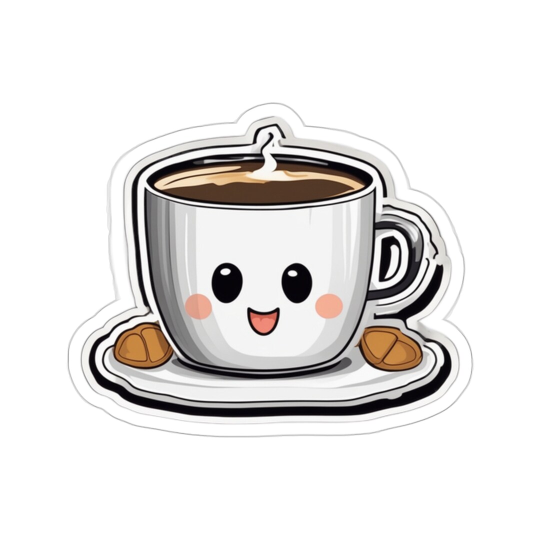 Happy Coffee Sticker Etsy