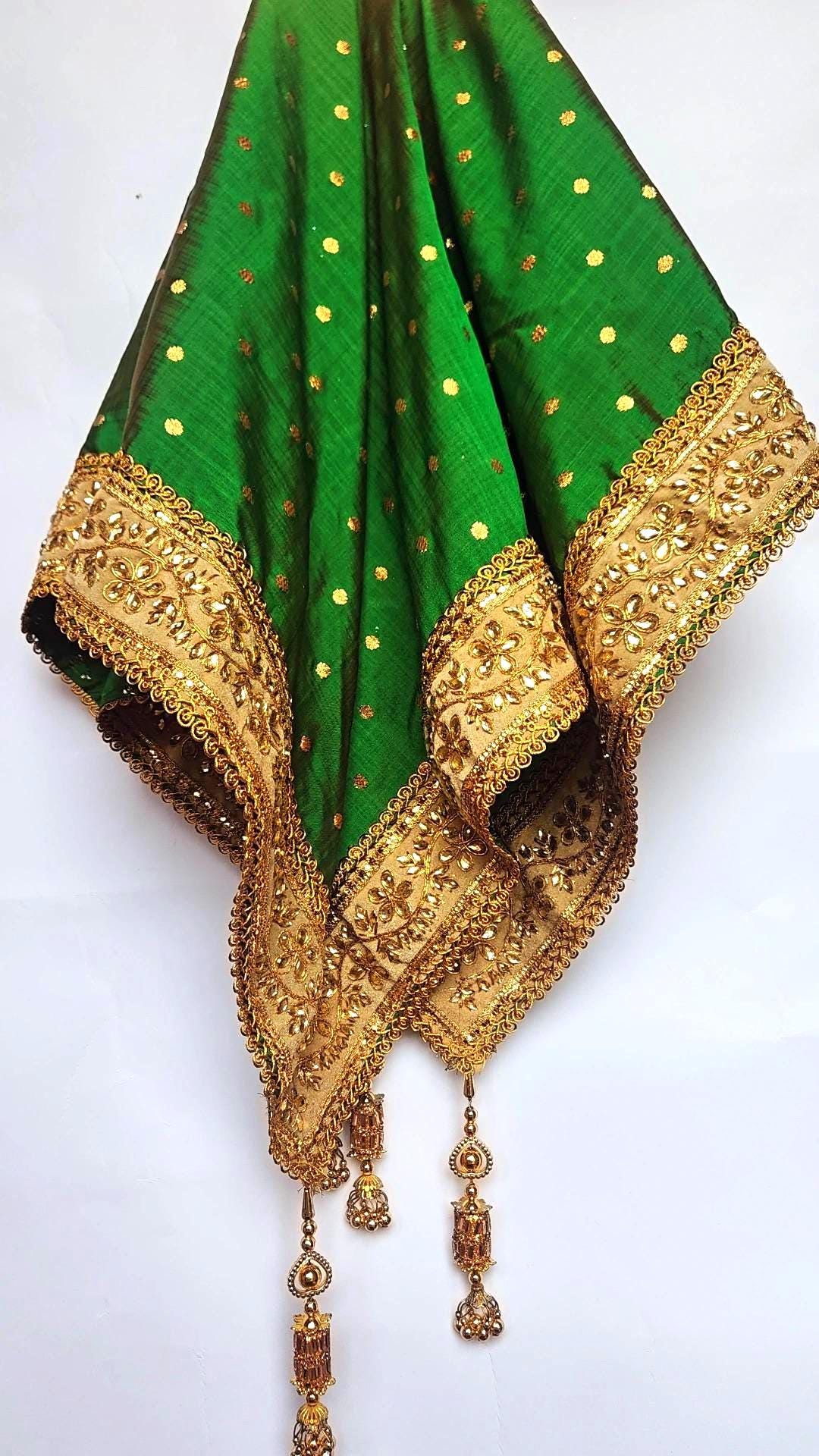 Afghan Engagement/ Shirni Wedding Nikkah Desmal/ Destmal Ayena Musaf- Green and Gold
