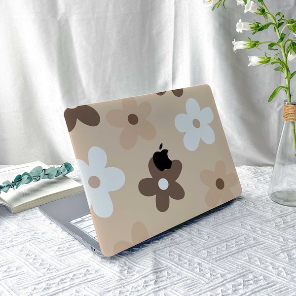 Little khaki flower New MacBook M2 Air 13 2022 A2681 Pro 13 A2338 Pro 14 15 16 M3 Air 15 A3114 2024 Laptop Case for Air 13 11 Gifts For Her