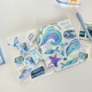 Étui pour Kindle transparent Maritime World, Paperwhite 6,8 po. 2021, tout nouvel étui pour Kindle 10e, 11e et 12e génération, étuis à autocollants personnalisés, cadeaux