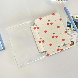 Red Cherries Clear Kindle Case Paperwhite 6.8&quot; 2021 Cover, All New Kindle 10th 11th 12th Generation Case, Personalized Stickers Case Gifts