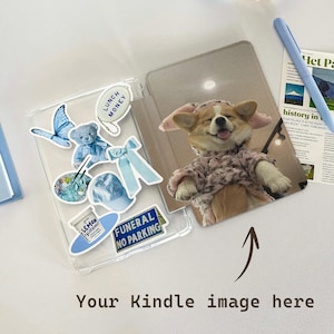 Étui transparent personnalisé pour Kindle, couverture Paperwhite 7 pouces 2024 pour Kindle, toute nouvelle coque pour Kindle 12e 11e génération, étui Kobo, cadeau avec image personnalisée pour elle