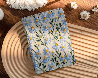 花の刺繍でパーソナライズされた新しいPaperwhite 12世代ケース、7インチKindle 6.8インチ6インチ2022ケース、Paperwhite 11世代ケース、お母さんへのケースギフト