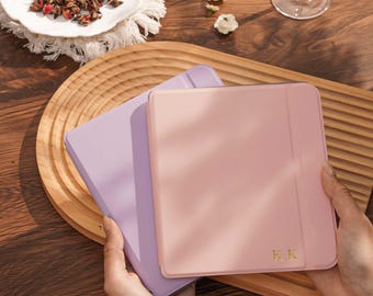 Afneembaar magnetisch Kobo-hoesje, gepersonaliseerde initialen Kobo Weegschaalhoes, Kindle Paperwhite 7" 2024-hoesje, Kindle Gen 11e 6" hoesje cadeaus voor haar