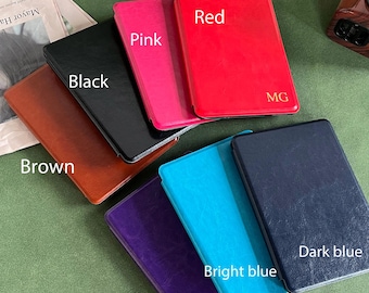 Personalised leather Kindle case All new kindle 6.8&quot; 2021 case paperwhite 2022 case paperwhite 6&quot; case kindle 10th 11th Gen Case Ebook Cover