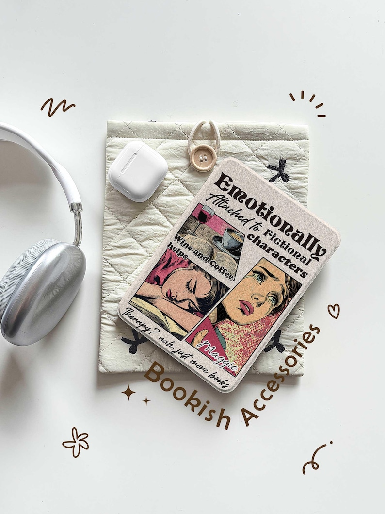 Personalized Kindle Case, Kindle 11th Generation 2024 6“ 7" Case, Kobo Libra Case, Newest Scribe Colorsoft 11" Case, Gifts For Book Lovers image 1